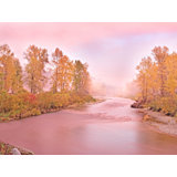 Magical Light At Sunset On River Print by Bruce Heinemann