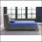 7Inch Mattress And Pillow Set Breathable Fabric Gel-Infused Memory Foam Mattress, Blue, Mattress In A Box-241032323