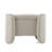 Erin - Modern Cream Fabric Storage Ottoman