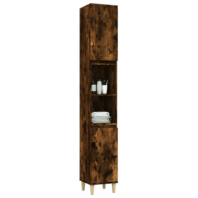 Lamonique Freestanding Bathroom Cabinet, Light Brown