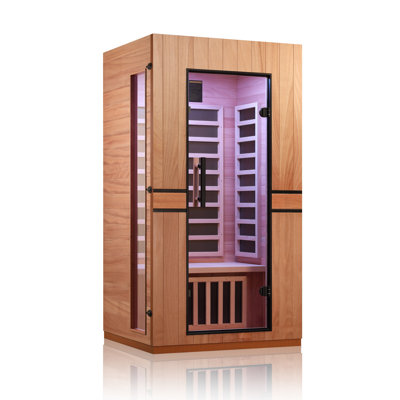 Sauna infrarouge FAR à une personne pour une seule personne en bois d'okoumé et de pruche de Hongyuan