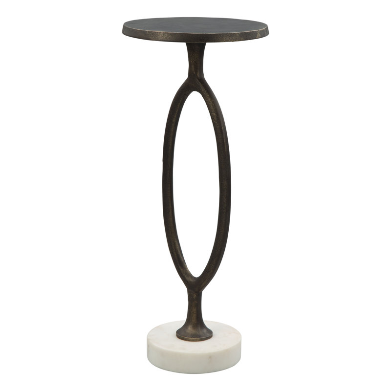 Table de bout à piédestal de 24,8 po de hauteur 