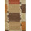 Rug & Kilim’S Scandinavian Style Rug In Beige-Brown Gold & Red Geometric Pattern