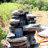 Ameryst Resin Stacked Shale Fountain with Light