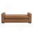 Stylish and Durable Brown Faux Leather Ottoman