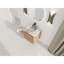 Meuble-lavabo mural 24 po avec lavabo d'art en céramique et porte à fermeture en douceur, emballage KD, contreplaqué
