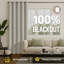 Linen Blend Blackout Eyelet Curtains - Thermal Insulated Room Darkening Window Panels for Bedroom & Living Room (Set of 2) -1389428325-1389428320