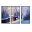 " Christmas Forest With River And Trees I " 3 - Pieces-1504345473-1504345474