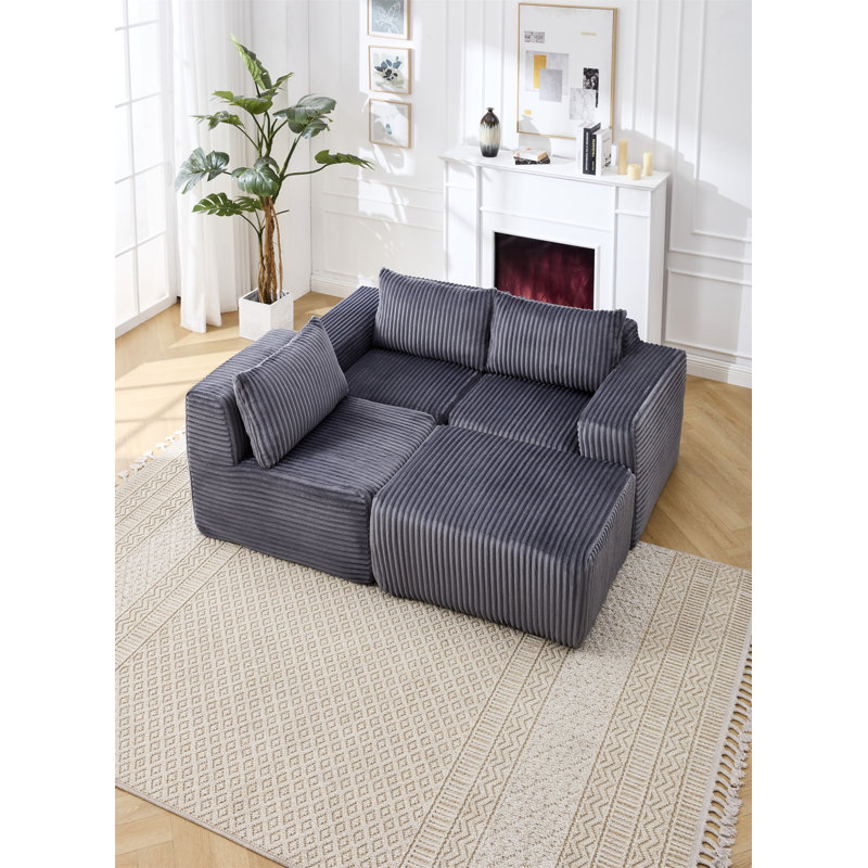 Canapé modulaire Modern, Gris foncé