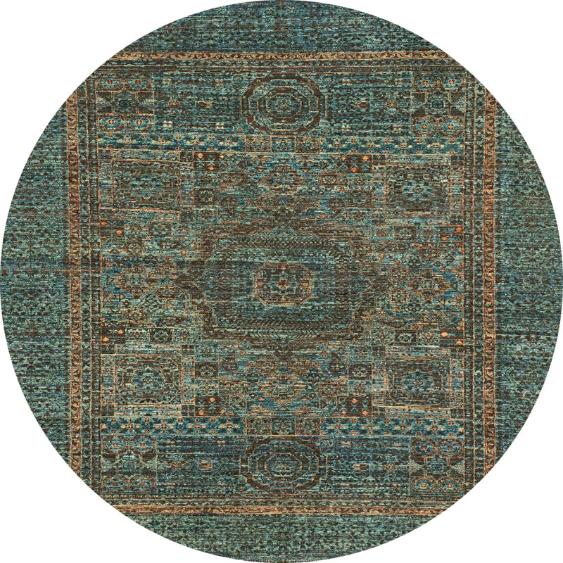 Oriental Indoor Rug, Round 8'