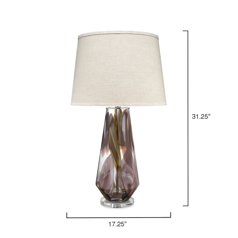 Lampe de table en verre