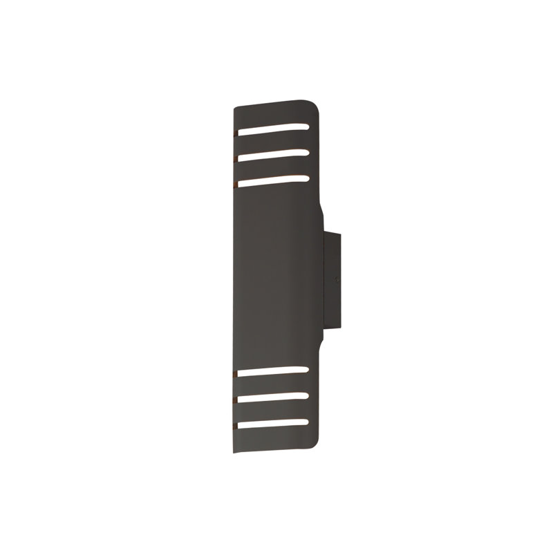 Fixation murale d'extérieur à DEL Mirha Lightray, 8, Bronze architectural, H 17,25 po x l 5 po x P 3,25 po