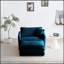 Chaise d'appoint moderne avec repose-pieds, fauteuil rembourré en chenille pour le confort et le style du salon-1135887910