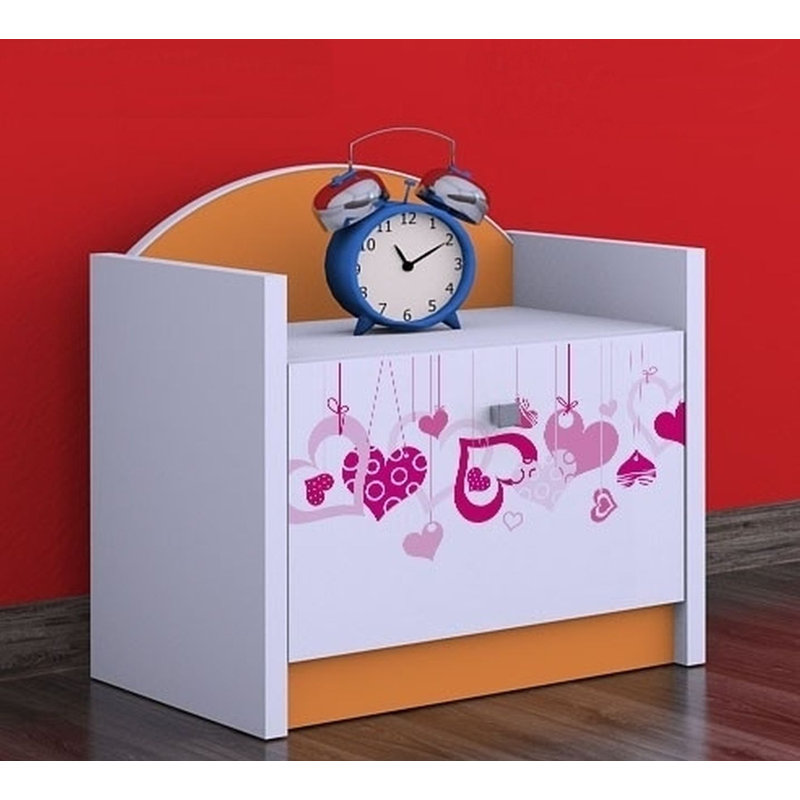 Angela Nightstand, Orange