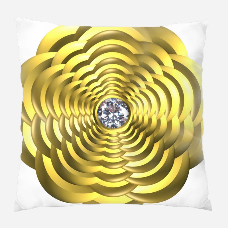 Geometric Microsuede Reversible Throw Pillow