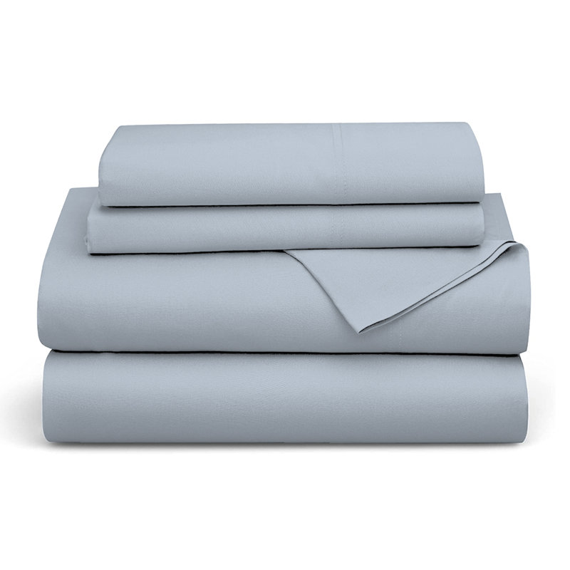 Soft & Silky Tencel Sateen Lyocell Sheet, King, Light Blue
