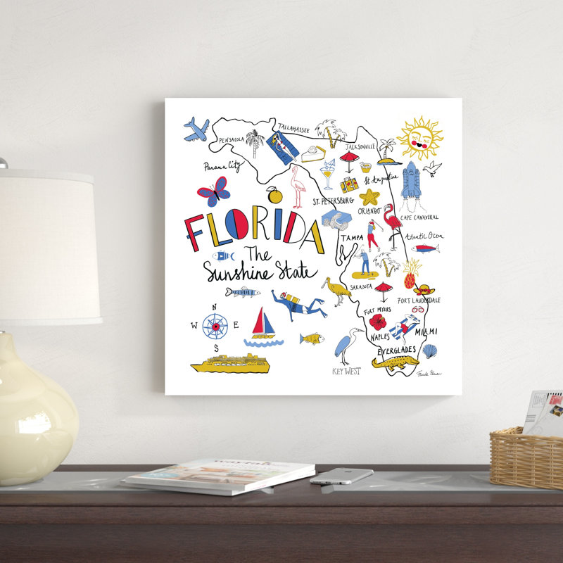 «Florida» par Farida Zaman, impression sur toile tendue, H 20 po x l 20 po