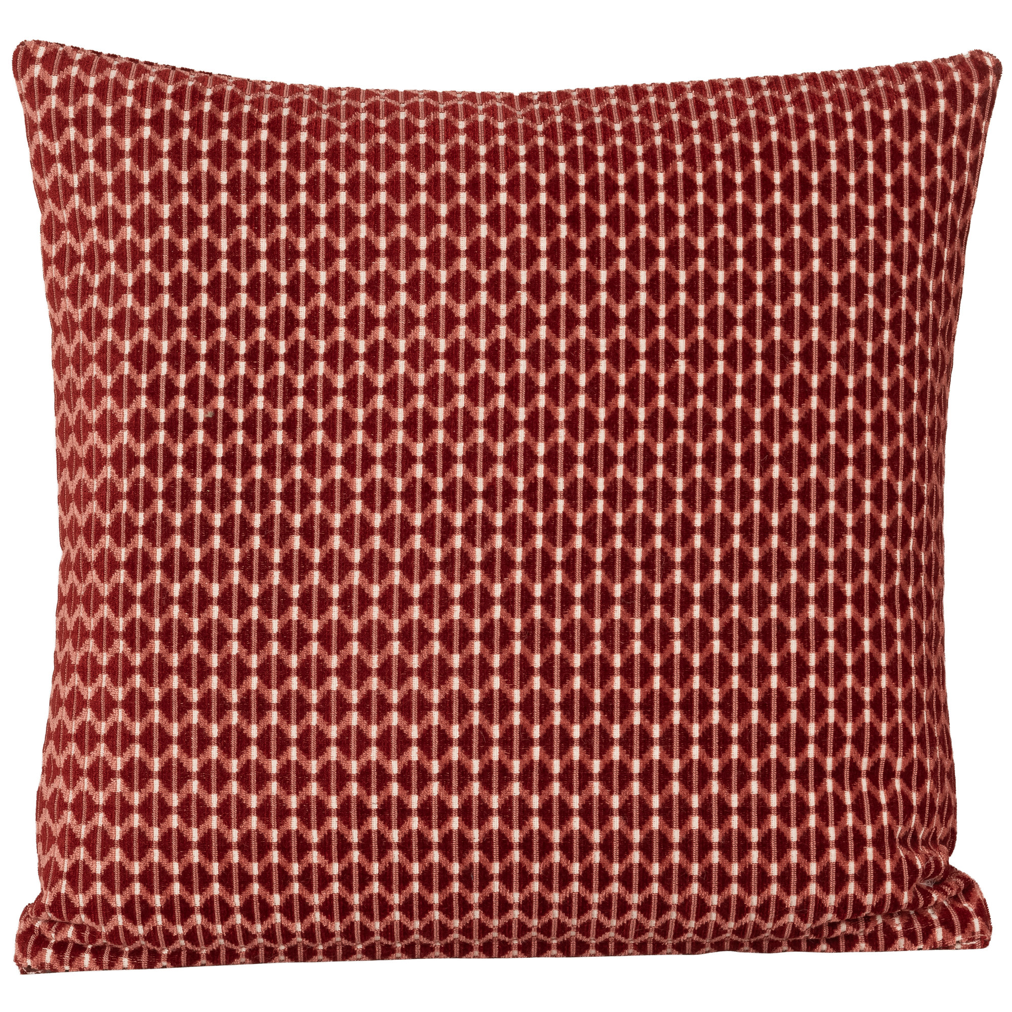 All Modern Lombardi Throw Pillow, Red, Feather, Square 22"