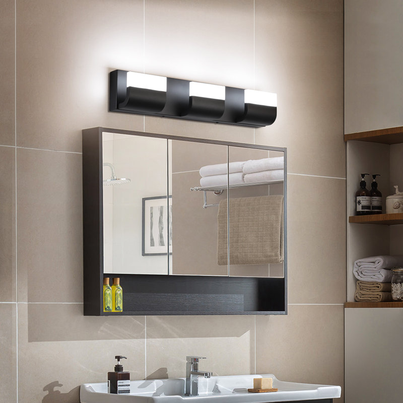 Éclairage pour meuble-lavabo , Noir mat, 3