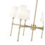 Lustre à 8 lumières de 30 po de largeur Adorra - nickel poli-196287940-196287938-196287942