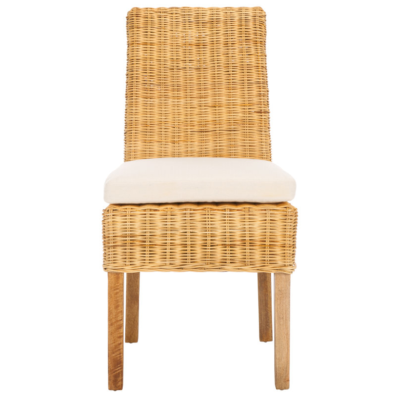 Tewksbury Side Chair With Cushion, Natural