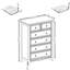 Commode moderne à 6 tiroirs, commode à tiroirs et rangement pour vêtements, armoire de rangement pour le salon-1805352749
