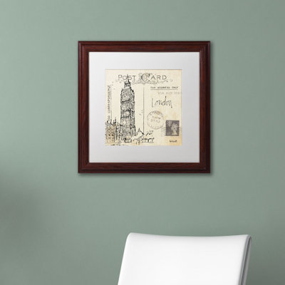 Art graphique encadré Ladzi «Post card Sketches II» par Anne Tavoletti