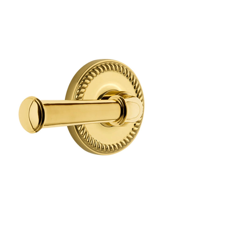 Levier de sécurité Grandeur Newport Rosette, 2 3/4", Laiton éternel