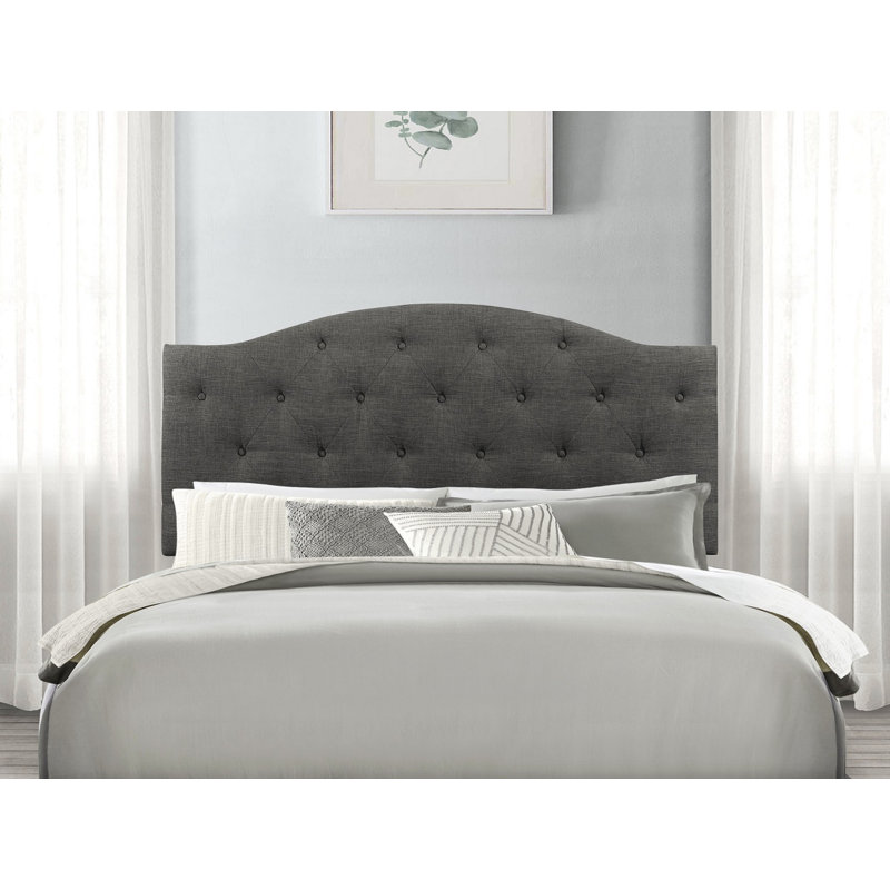 Upholstered Headboard, Dark Gray, Twin