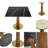 33.5'' Sintered Stone Solid Wood Square Dining Table-2006281429