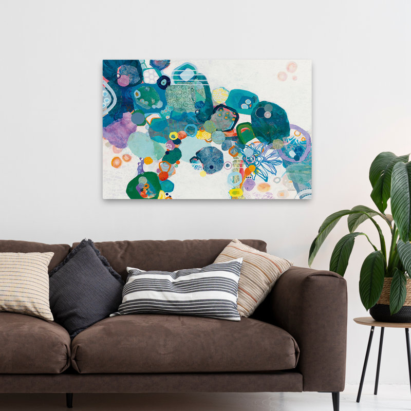 Abstract Circles - Bridging Our Differences Crop, 32" H x 48" W