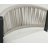 5-Piece Modern Aluminum Indoor Outdoor Dining Set, Rope Woven Patio Bar Set with Rectangular Table-1058411624