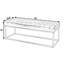 Banc d'appoint en cuir et fer Knox