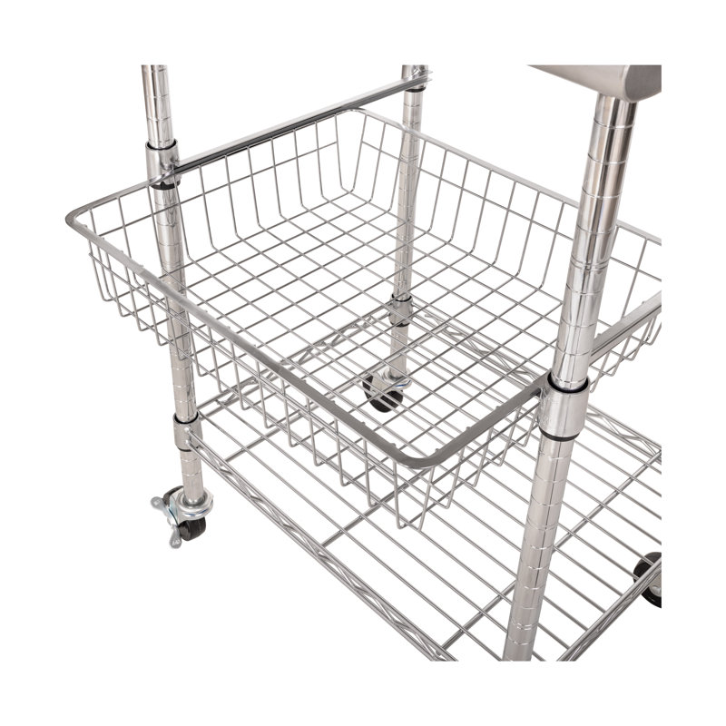 Chariot pour îlot de cuisine sur roulettes  certifié NSF