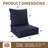 Outdoor Deep Seat Cushion Set – 6.5” Thick, Non-Slip Patio Cushions For Chairs, Sofas, And Couches-950587792