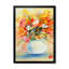Bouquet de fleurs orange et jaune - décoration murale en toile de ferme-675534636-675534637
