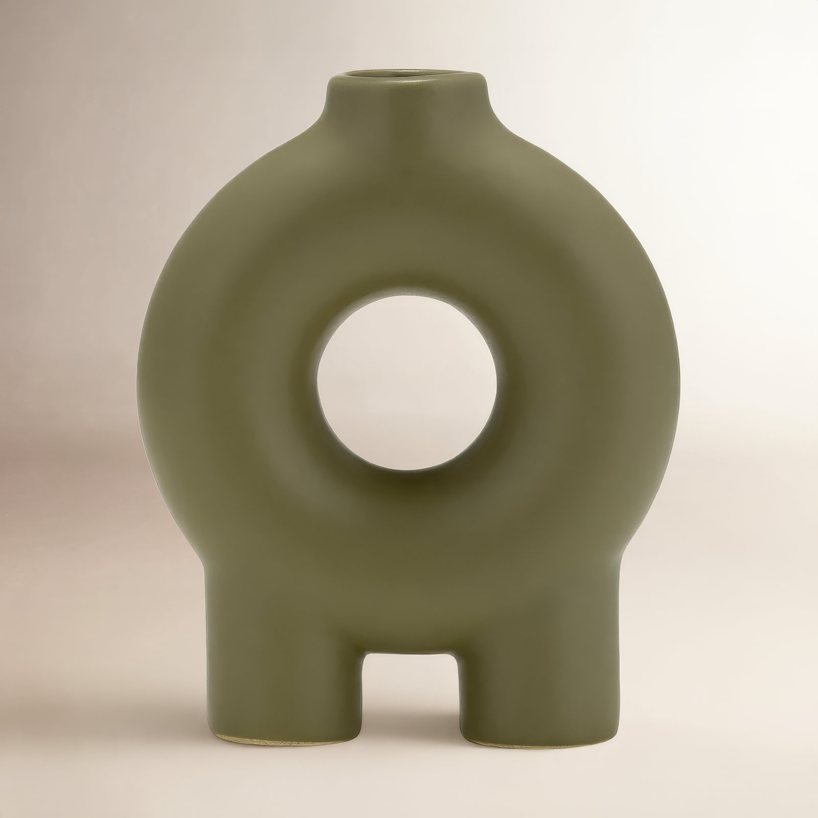 Corsetti Ceramic Table Vase, Green