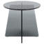 Table d'appoint en verre teinté Latika