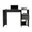 Computer Desk Odessa With Single Drawer And Open Storage Cabinets