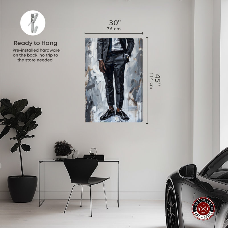 «Notoriart Man Of Style», pièce 1, Toile tendue, H 45 po x l 30 po