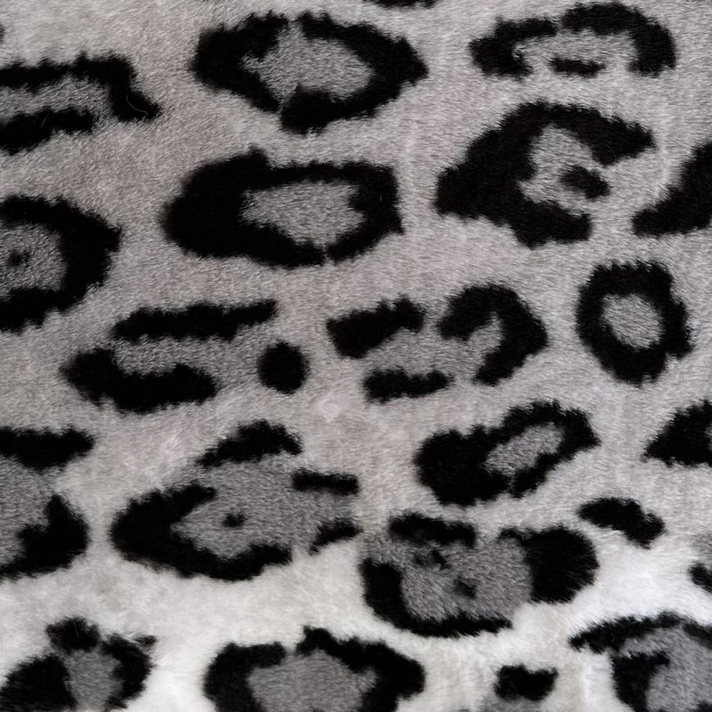 Animal Print Reversible Throw Pillow, 20" x 20", Animal Print, Gray/Silver