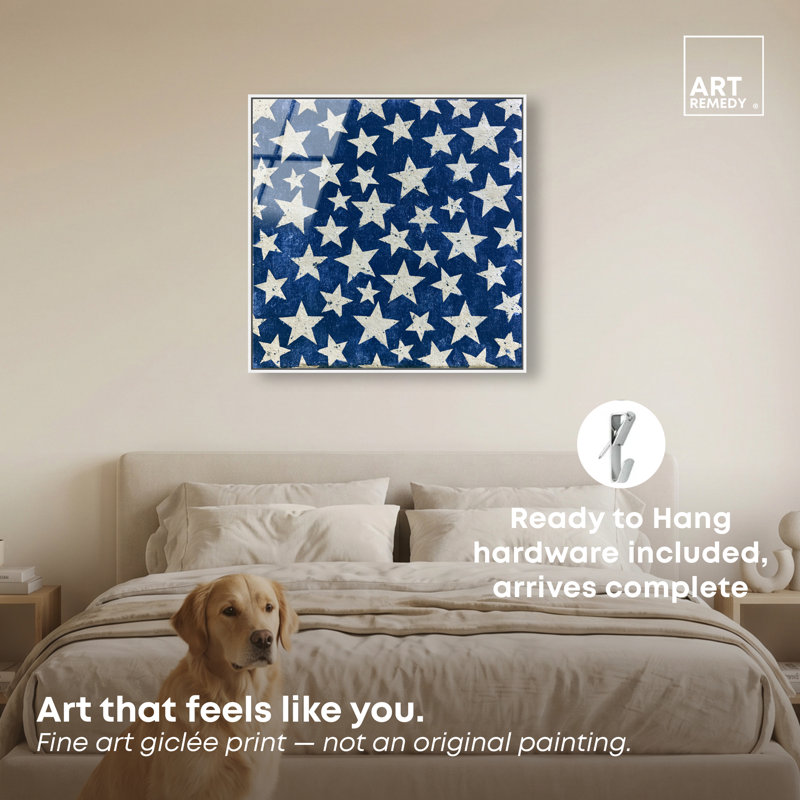Azure Azure I, impression acrylique par, H 31 po x l 31 po, White Frame
