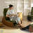 Rocking Recliner Chair with Footrest-Glider Rocker Chair with Retractable Footrest and Adjustable Backrest, Upholstered Rocking Chair, Modern Accent Chair for Living Room/Nursery/Bedroom-697254067