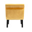 Velours moutarde, fauteuil, plusieurs scénarii, revêtement en velours choisi à la main, siège en éponge épaisse, pieds en bois d'hévéa noir, fauteuil de loisirs confortable pour meuble-lavabo et espaces de vie - mousse effilée-1671804628