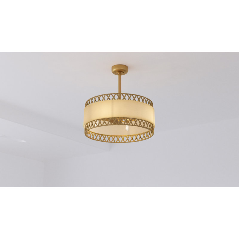 Hann 4-Light Brushed Gold Fan Light