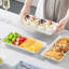 Plateau de service en porcelaine à plusieurs niveaux, plateaux décoratifs pour la fête, le dessert, les fruits et la nourriture