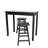 Traditional Black 24" Counter Stool with Built-In Footrest-1609520387