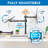 Mount-It Laptop Desk Mount with Monitor Arm, Dual Laptop and Monitor Stand with Clamp, Grommet Base