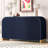 Modern Sideboard With Adjustable Storage Shelves, 4-door Curved Corner Design Wavy Door Panel Cabinet-908918
