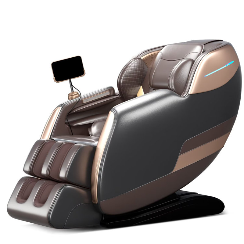 58" SL Track 4D AI Massage Chair - Zero Gravity, Full Body Air Compression & Heat Therapy, Voice Control, King Size Design For Tall/Plus-Size Users (350Lbs/6'6") With Bluetooth Speakers & 6 Massage Programs